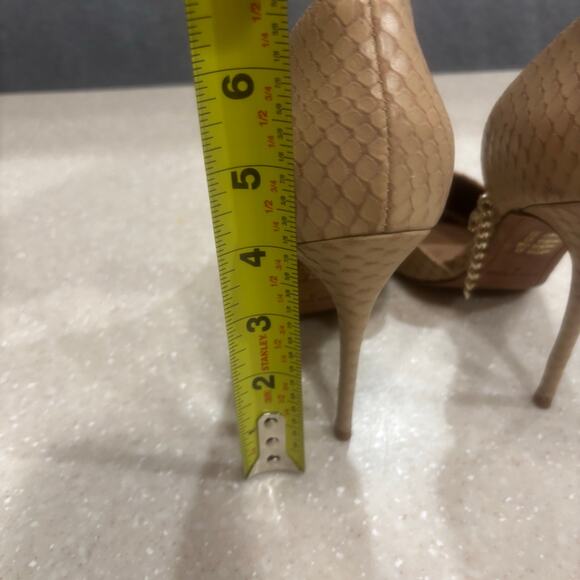 BCBGMAXAZRIA Nexxa Women's Size 6 Almond Snake Print Carrano Dress Pump Heels - Picture 10 of 11